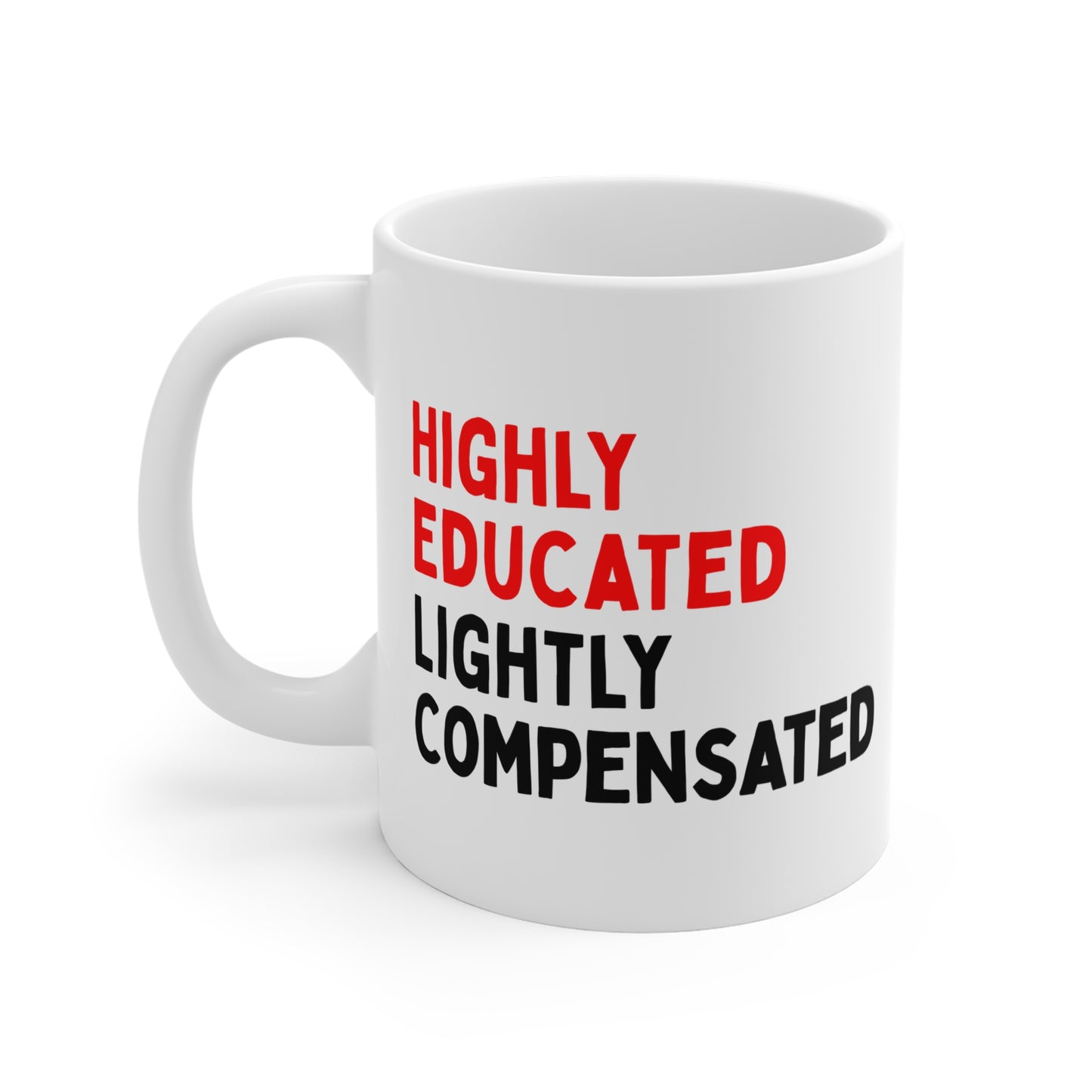 Highly Educated, Lightly Compensated Mug