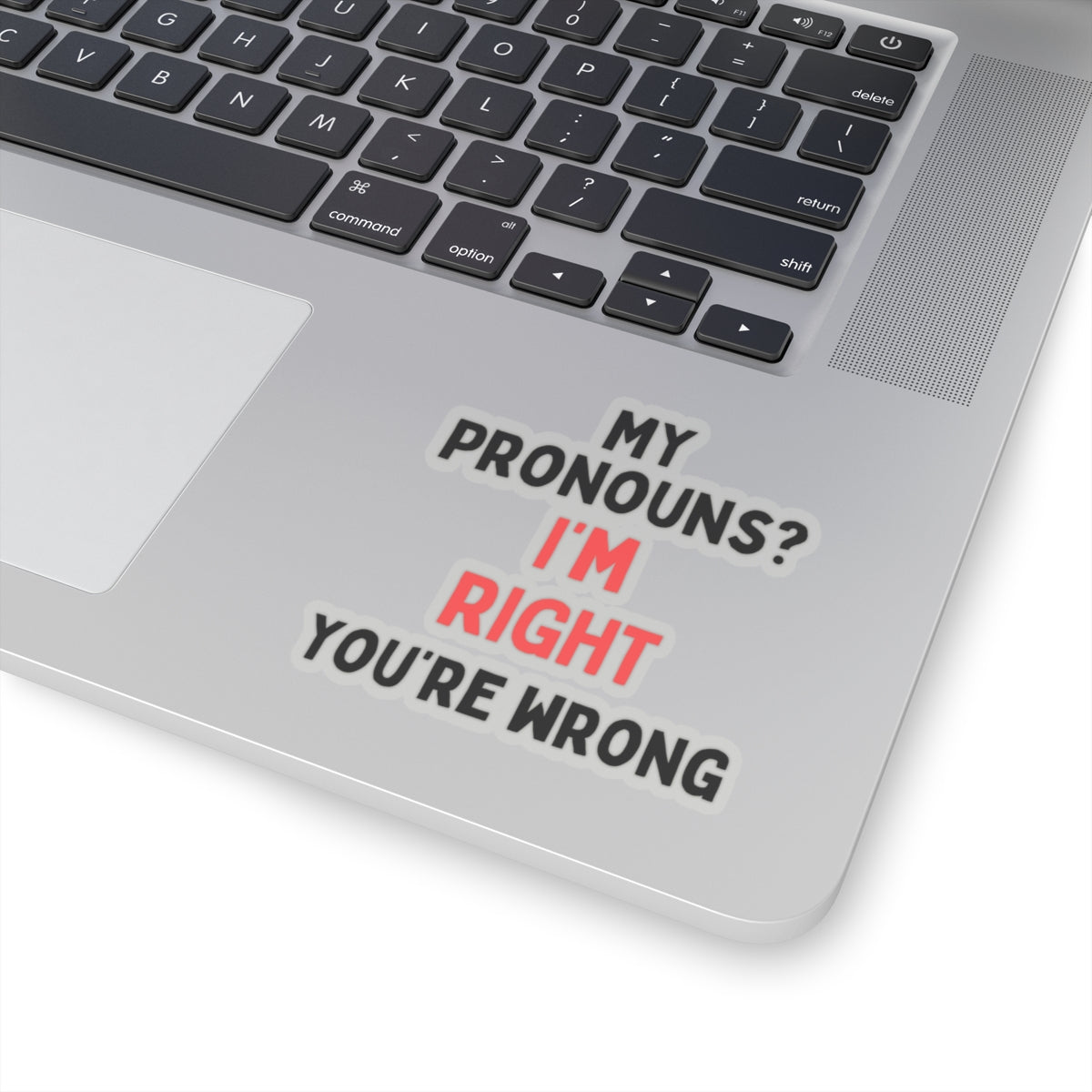 My Pronouns? I'm Right, You're Wrong Kiss-Cut Stickers