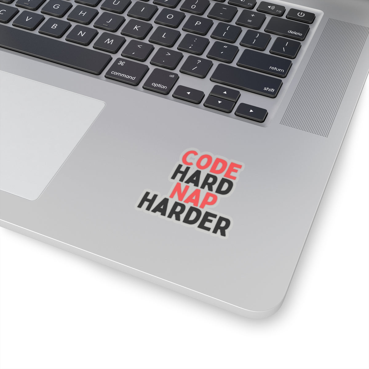 Code Hard, Nap Harder Kiss-Cut Stickers