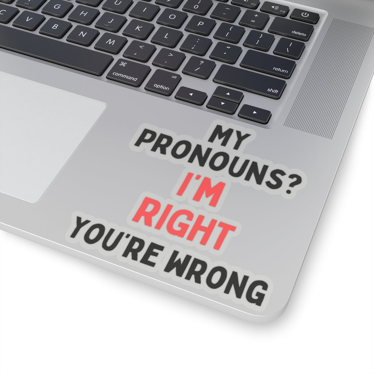 My Pronouns? I'm Right, You're Wrong Kiss-Cut Stickers