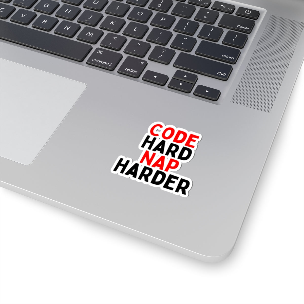 Code Hard, Nap Harder Kiss-Cut Stickers