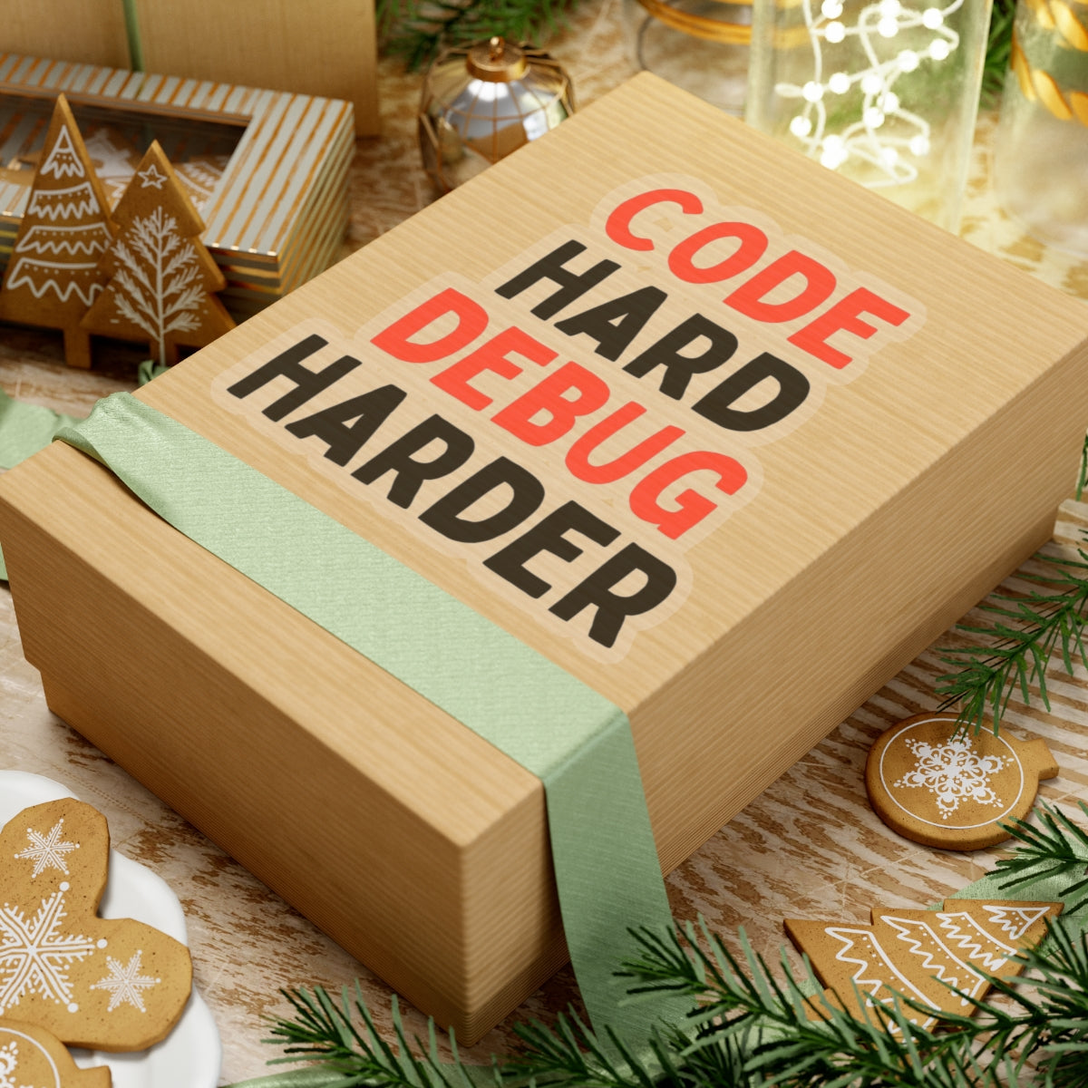 Code Hard, Debug Harder Stickers