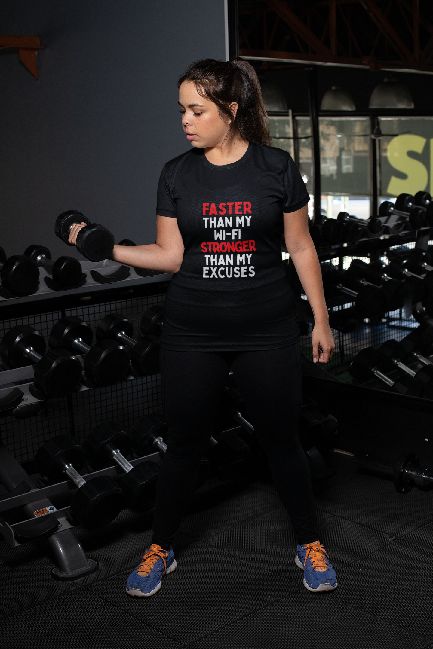 Faster Than My Wi-Fi, Stronger Than My Excuses T-Shirt