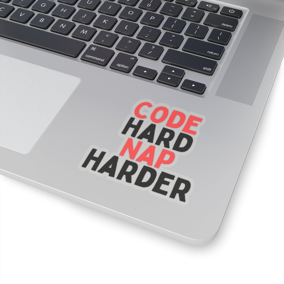 Code Hard, Nap Harder Kiss-Cut Stickers