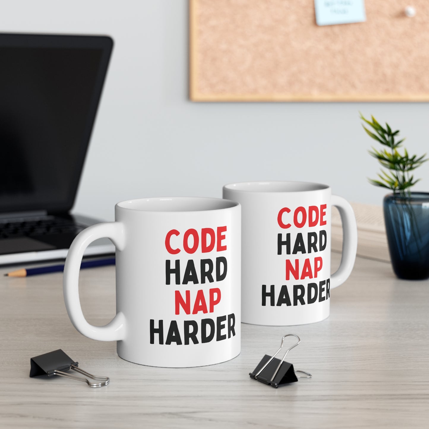 Code Hard, Nap Harder Mug