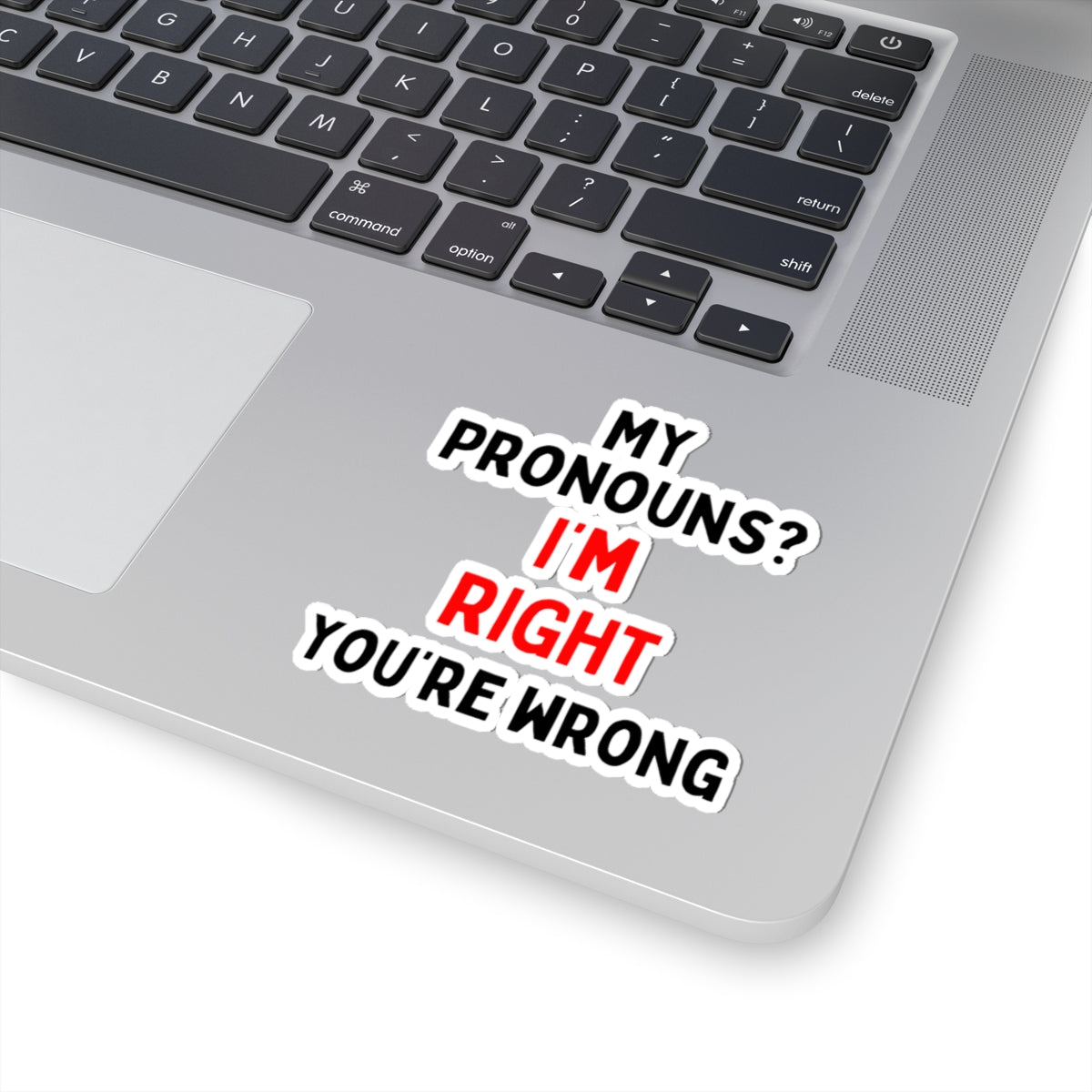 My Pronouns? I'm Right, You're Wrong Kiss-Cut Stickers