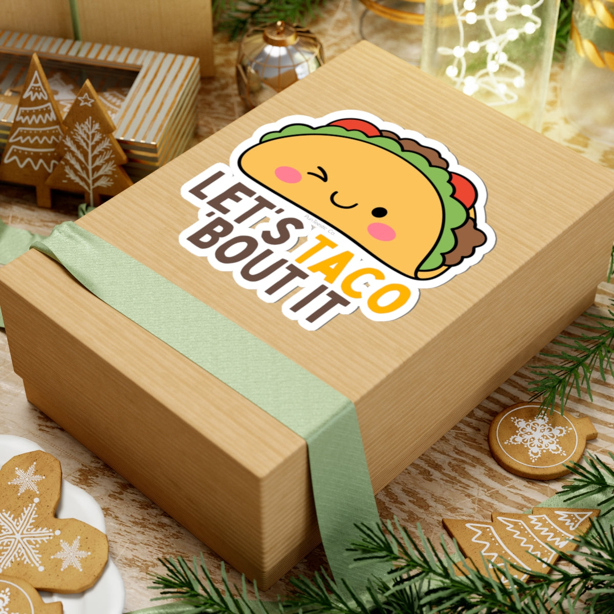 Let's Taco 'Bout It Kiss-Cut Stickers