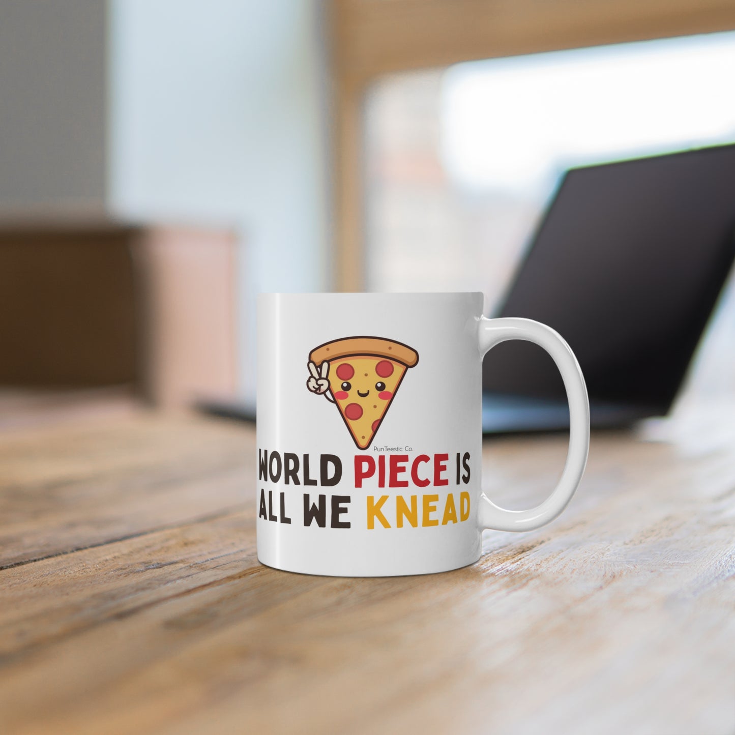 World Piece Is All We Knead Mug