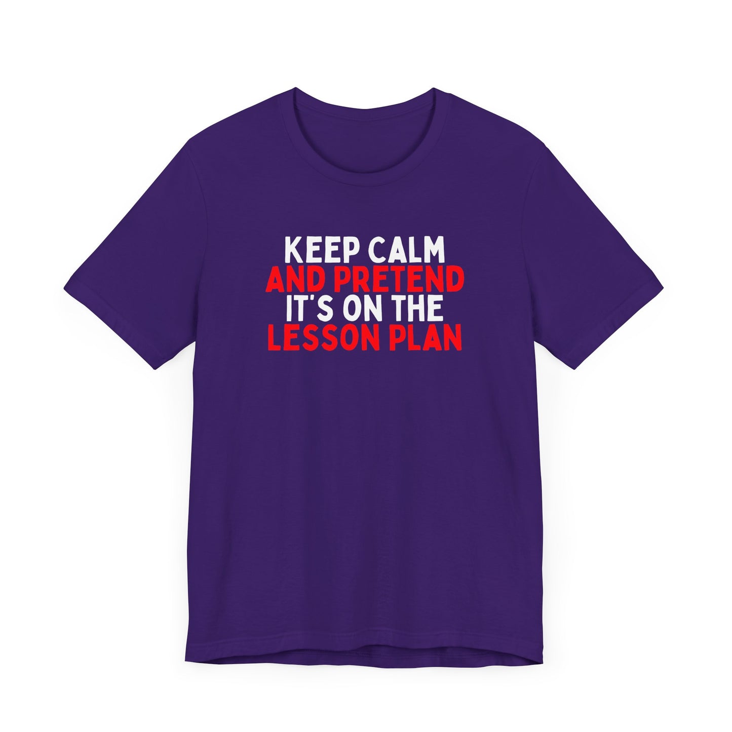 Keep Calm And Pretend It's on the Lesson Plan T-Shirt