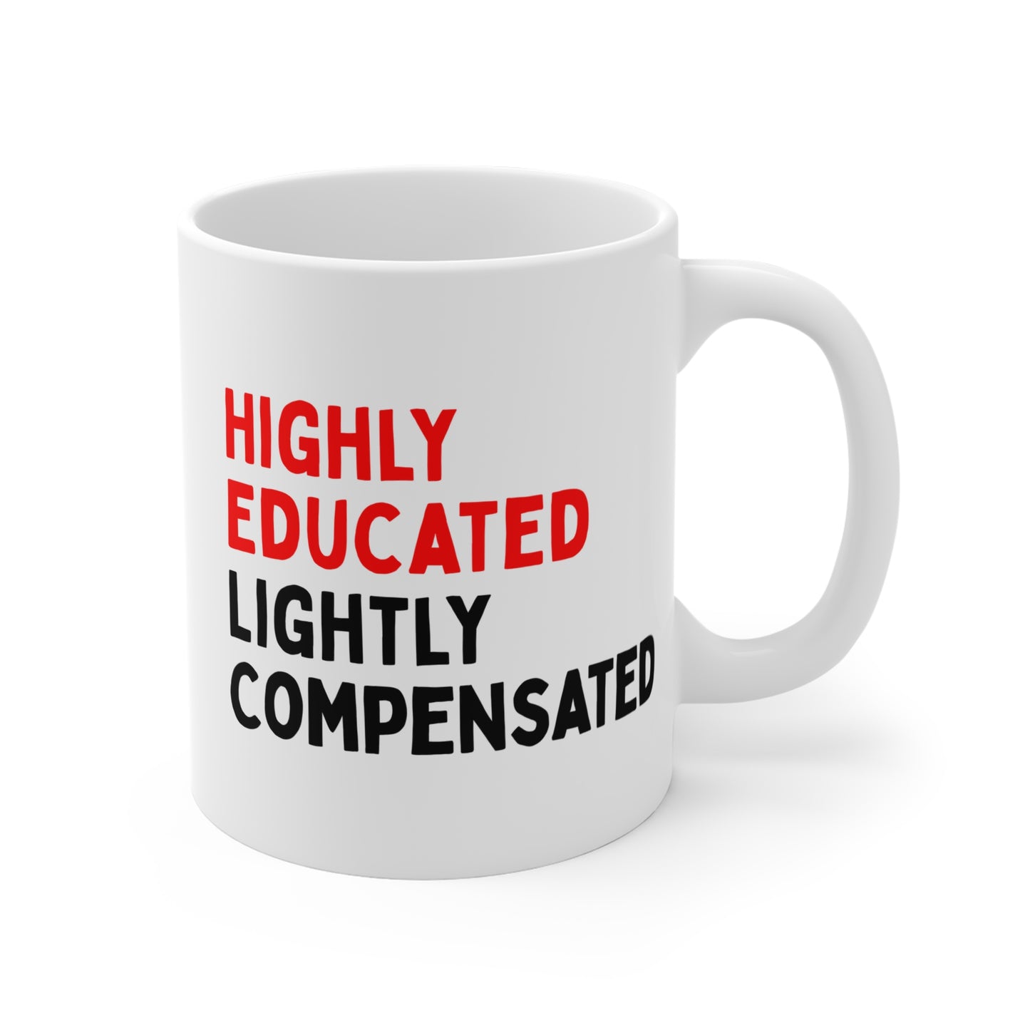 Highly Educated, Lightly Compensated Mug