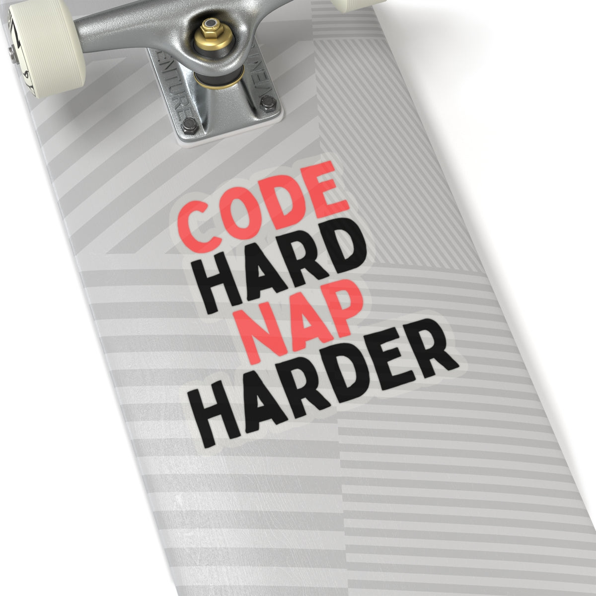 Code Hard, Nap Harder Kiss-Cut Stickers