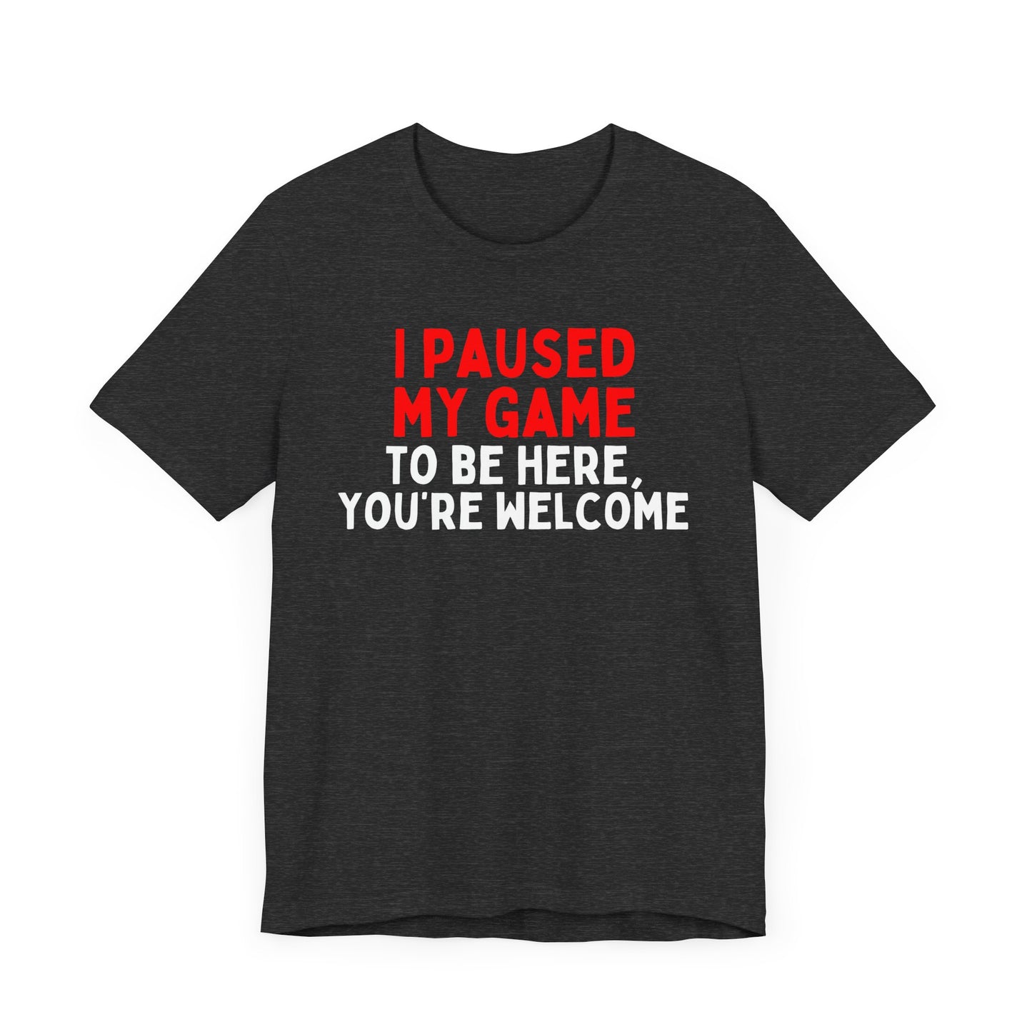 I Paused My Game To Be Here, You're Welcome T-Shirt