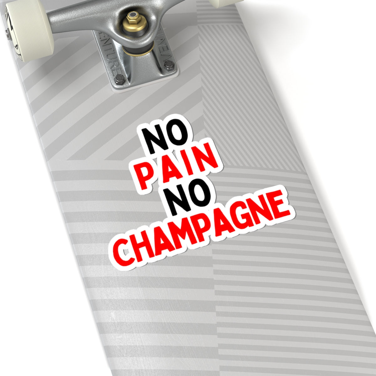 No Pain, No Champagne Kiss-Cut Stickers