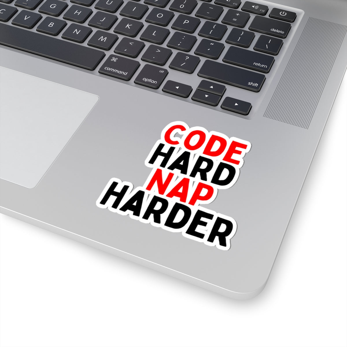 Code Hard, Nap Harder Kiss-Cut Stickers