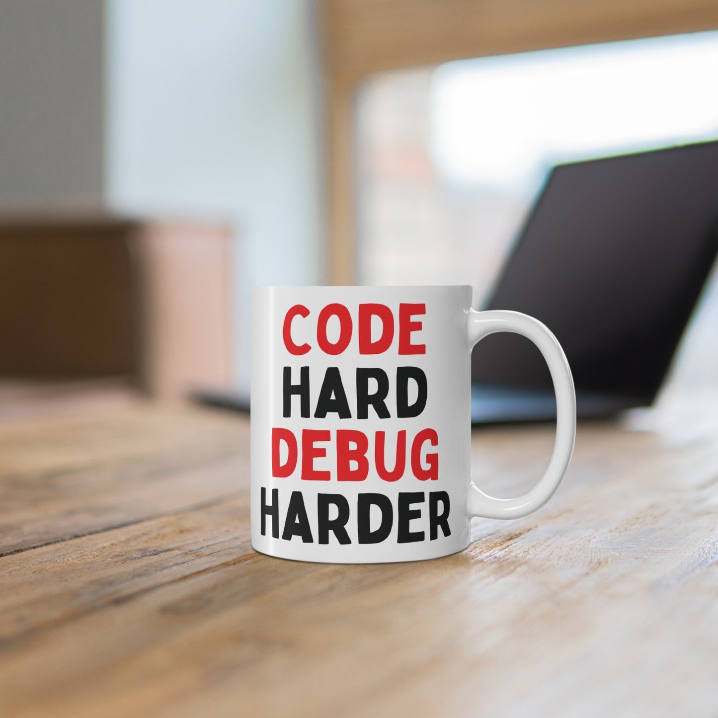 Code Hard, Debug Harder Mug