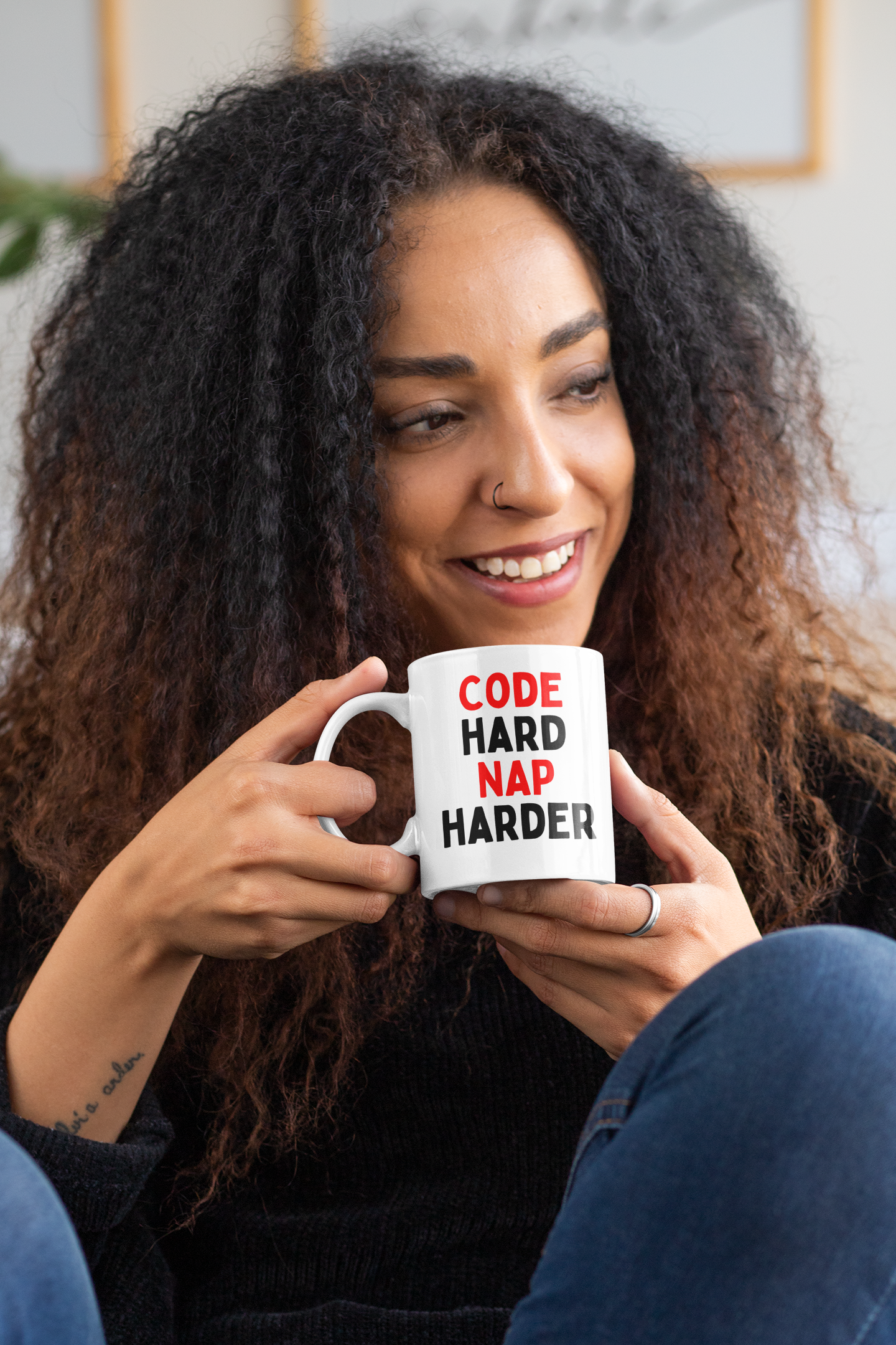 Code Hard, Nap Harder Mug
