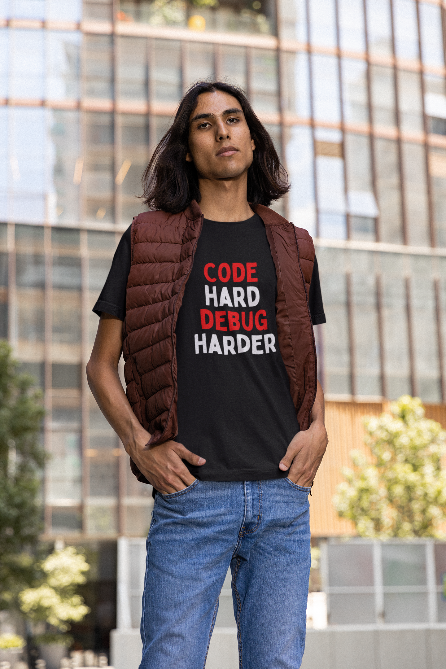 Code Hard, Debug Harder T-Shirt