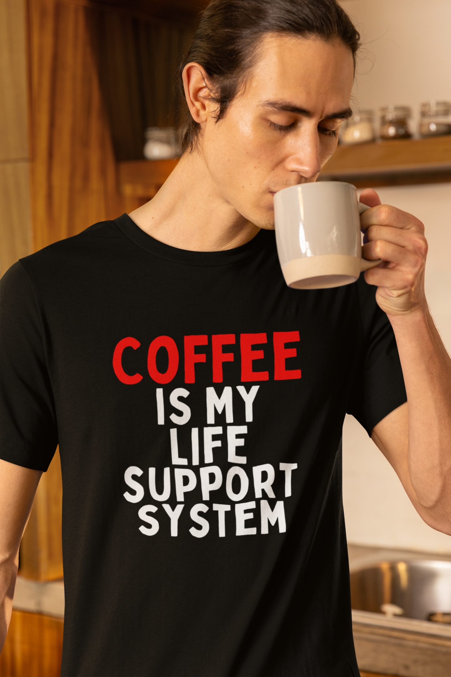 Coffee is My Life Support System T-Shirt