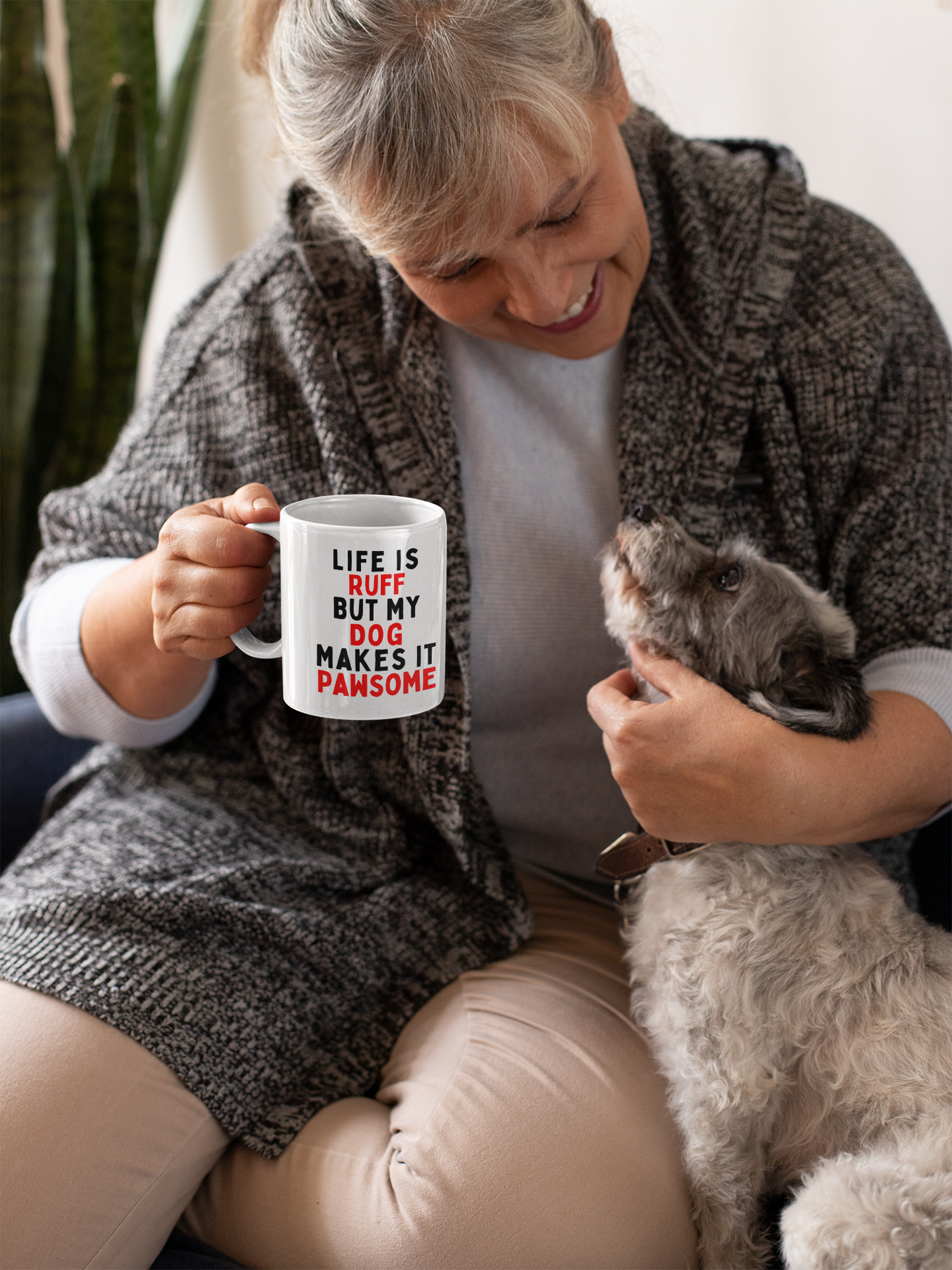 Life is Ruff But My Dog Makes It Pawsome Mug