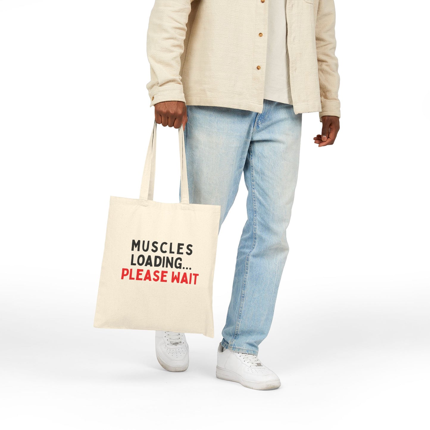 Muscles Loading...Please Wait Tote Bag