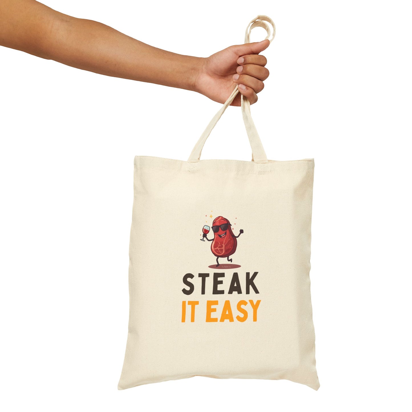 Steak It Easy Canvas Tote Bag