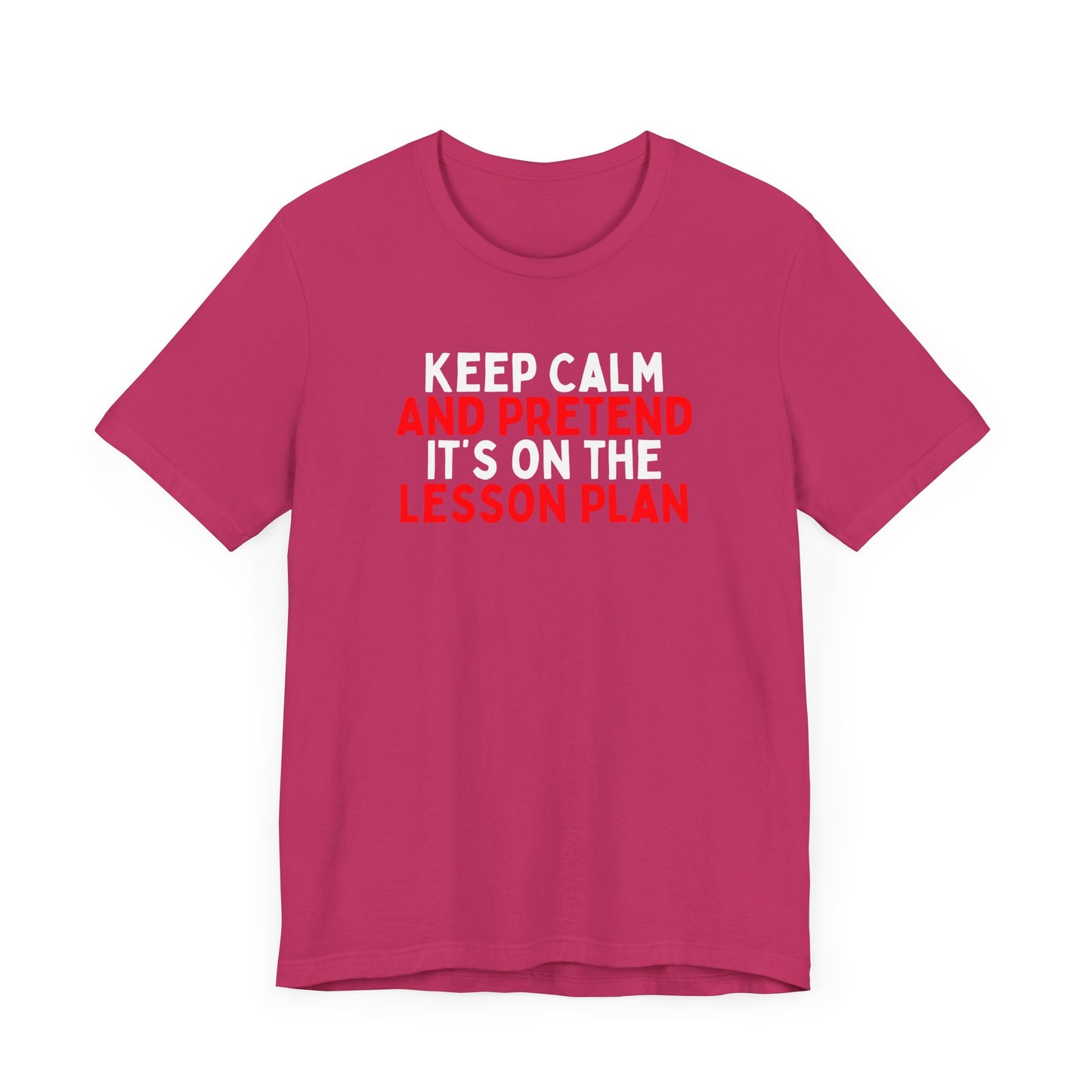 Keep Calm And Pretend It's on the Lesson Plan T-Shirt