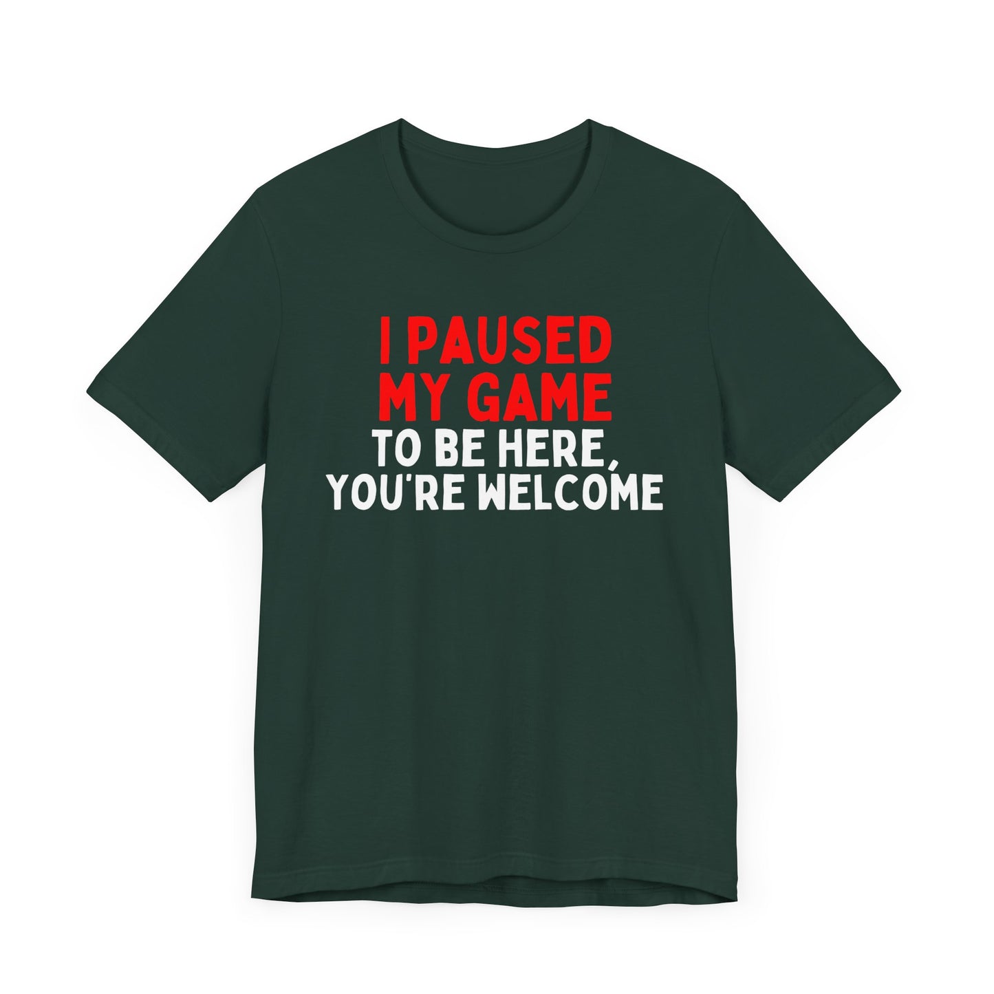 I Paused My Game To Be Here, You're Welcome T-Shirt