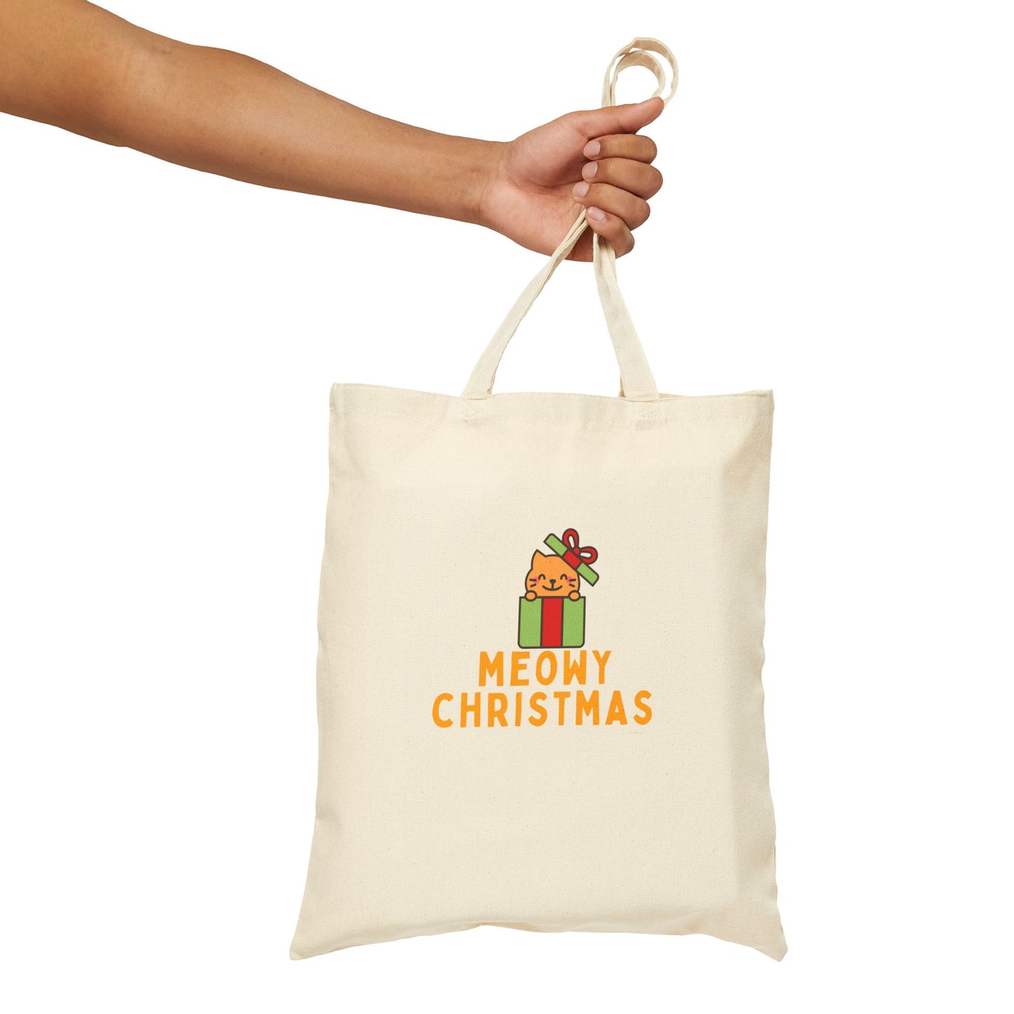 Meowy Christmas Tote Bag