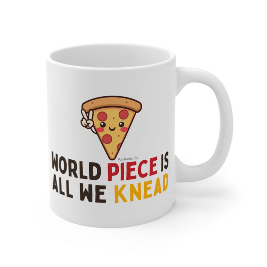 World Piece Is All We Knead Mug