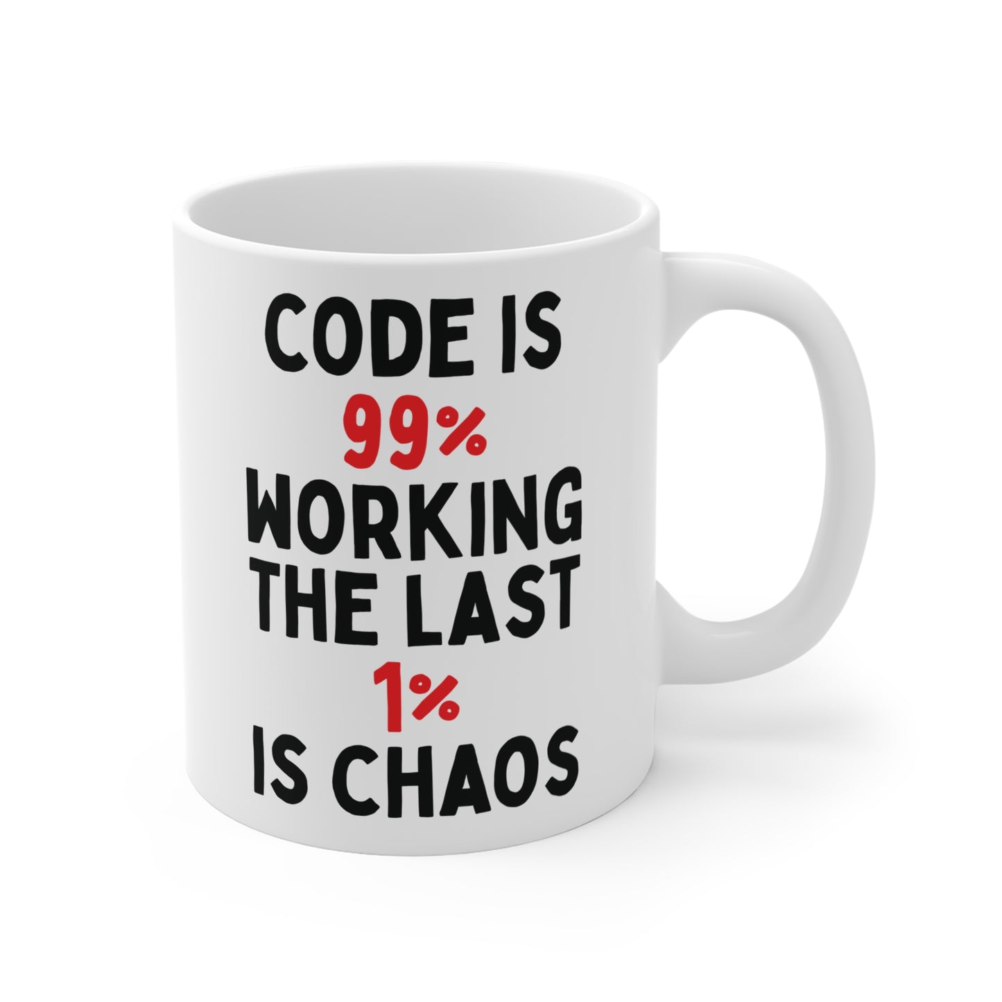 Code Is 99% Working Last 1% Is Chaos Mug