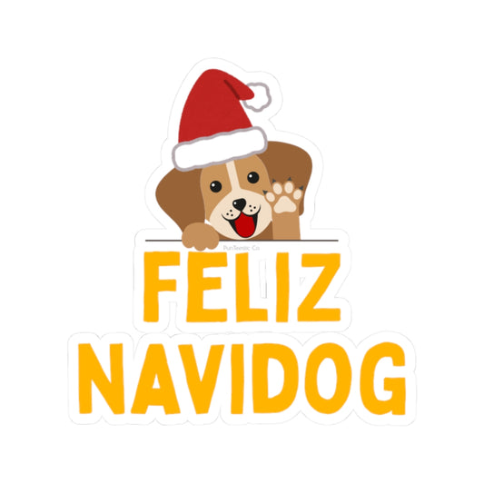 Feliz Navidog Kiss-Cut Sticker