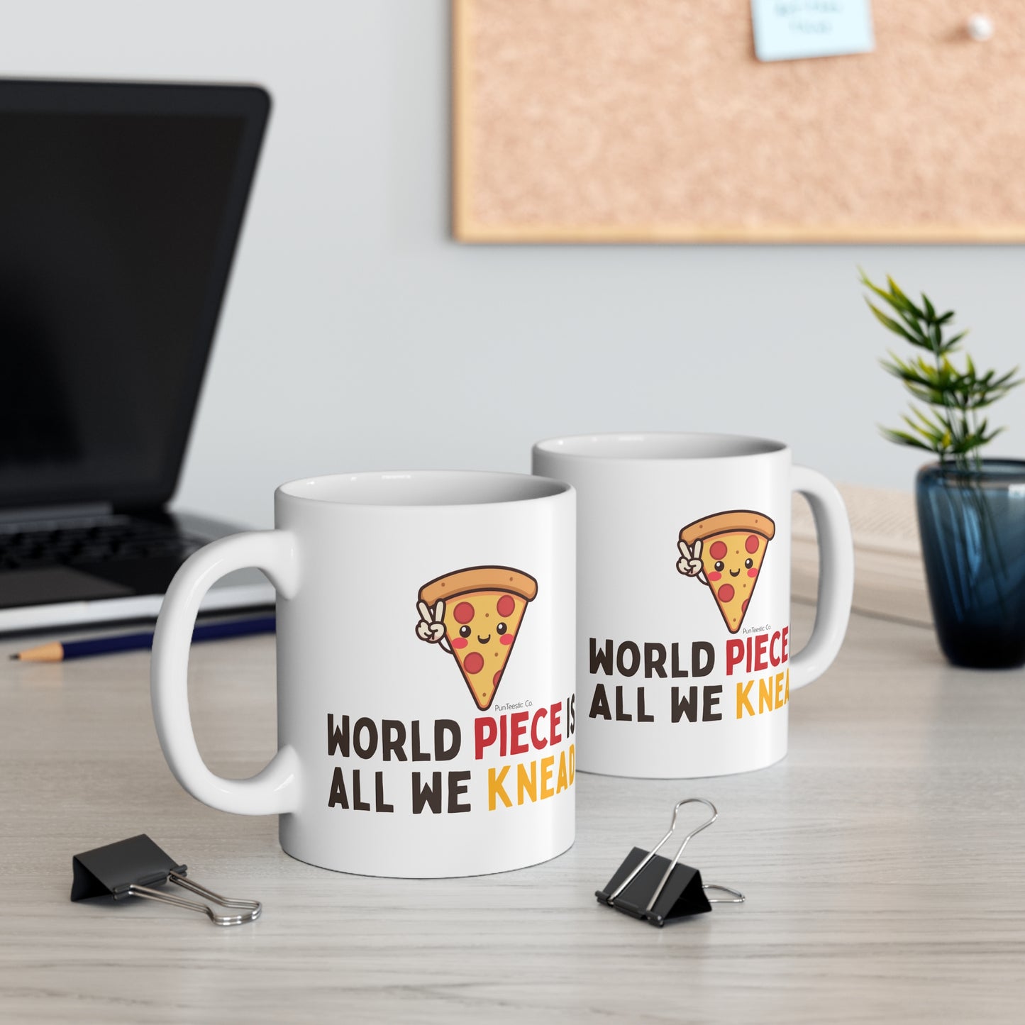 World Piece Is All We Knead Mug