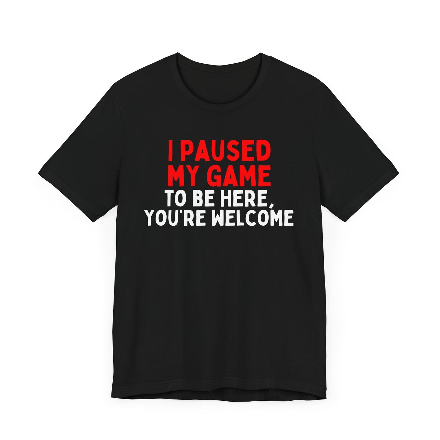 I Paused My Game To Be Here, You're Welcome T-Shirt