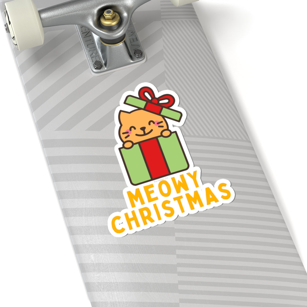 Meowy Christmas Kiss-Cut Sticker