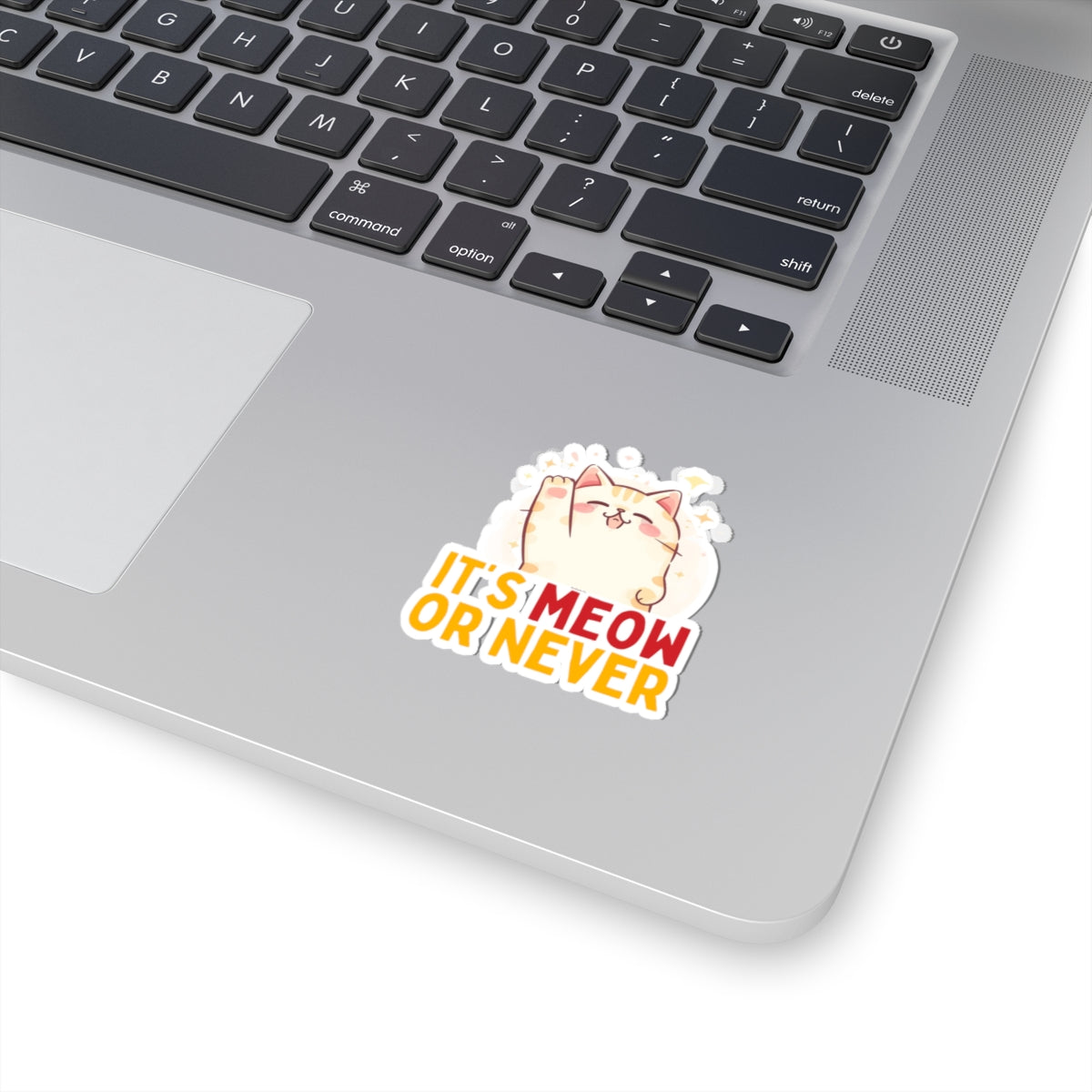 It’s Meow or Never Kiss-Cut Sticker