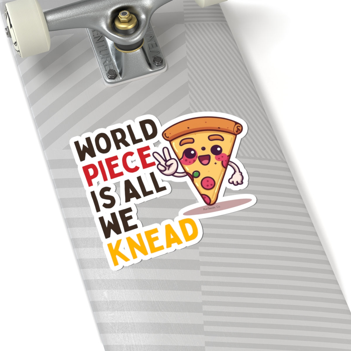 World Piece Is All We Knead Kiss-Cut Stickers