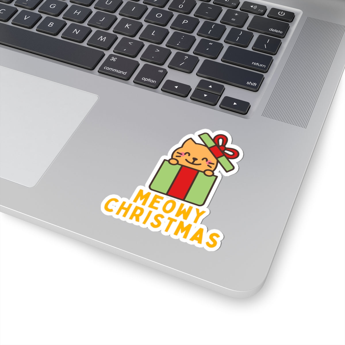 Meowy Christmas Kiss-Cut Sticker