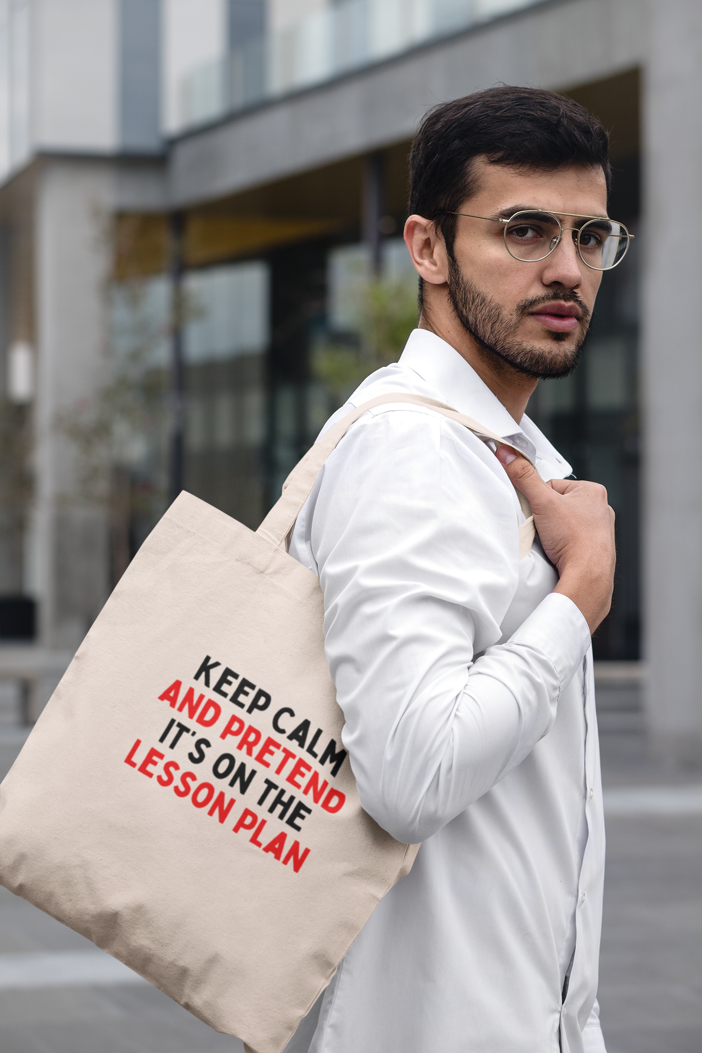 Keep Calm And Pretend It's on the Lesson Plan Tote Bag