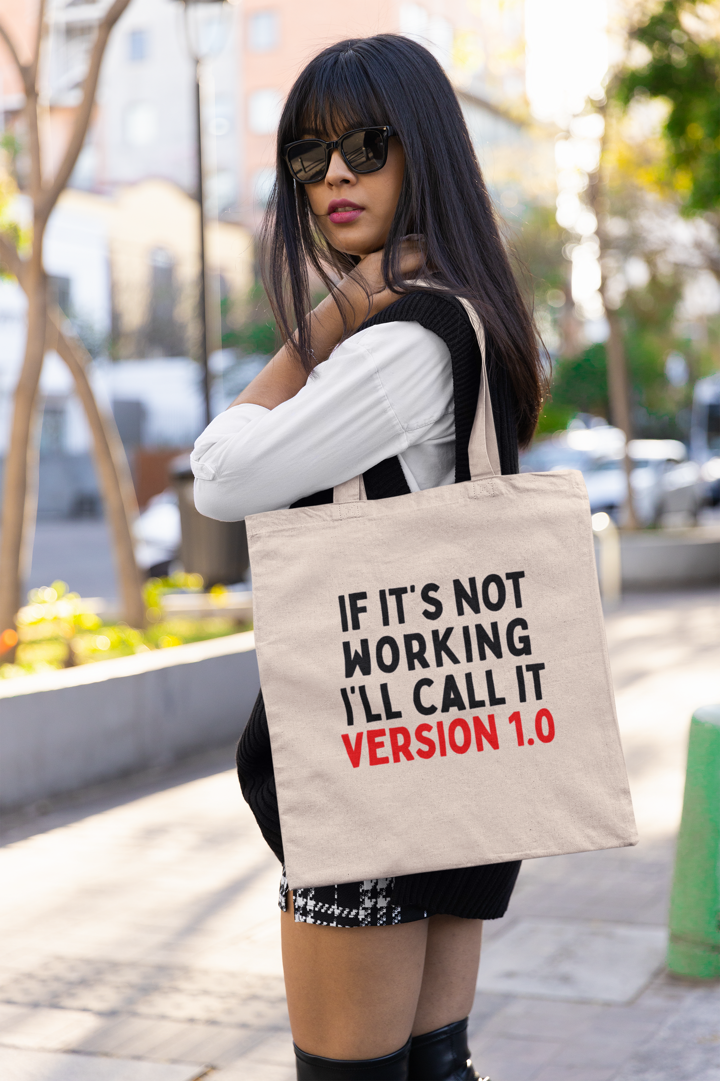 If It's Not Working, I'll Call It Version 1.0 Tote Bag