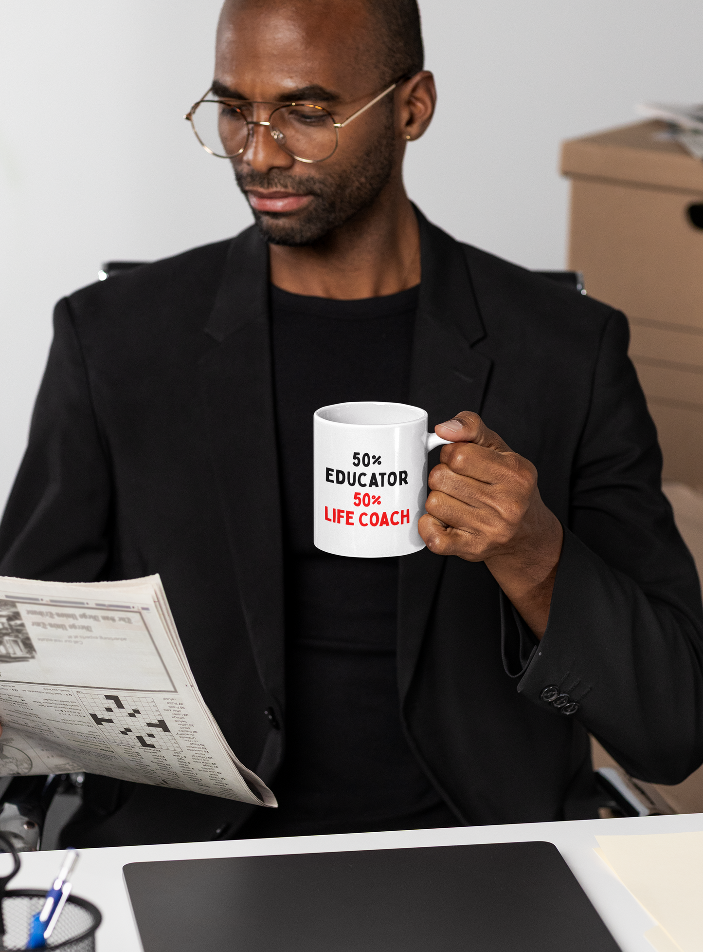 50% Educator, 50% Life Coach Mug