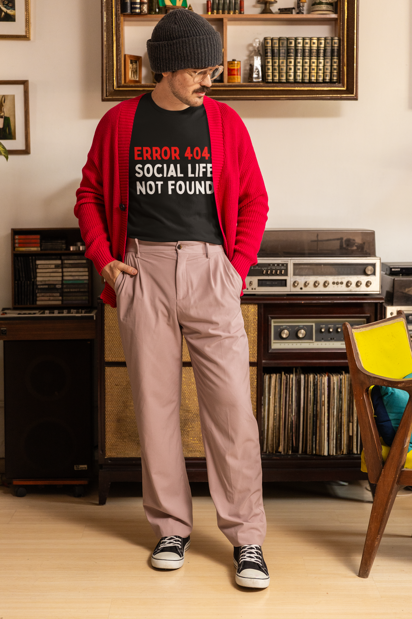 Error 404: Social Life Not Found T-Shirt