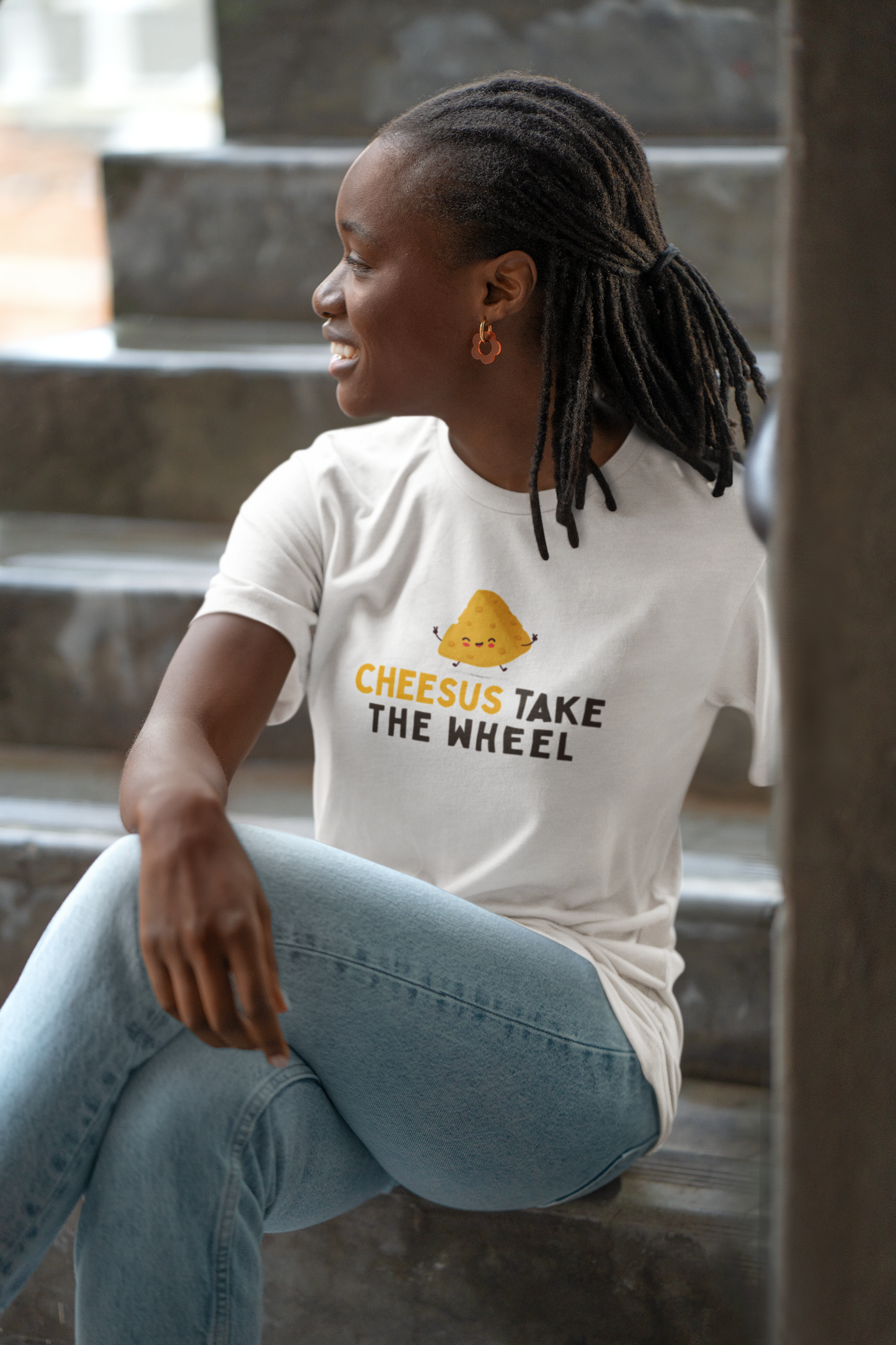 Cheesus Take the Wheel T-Shirt