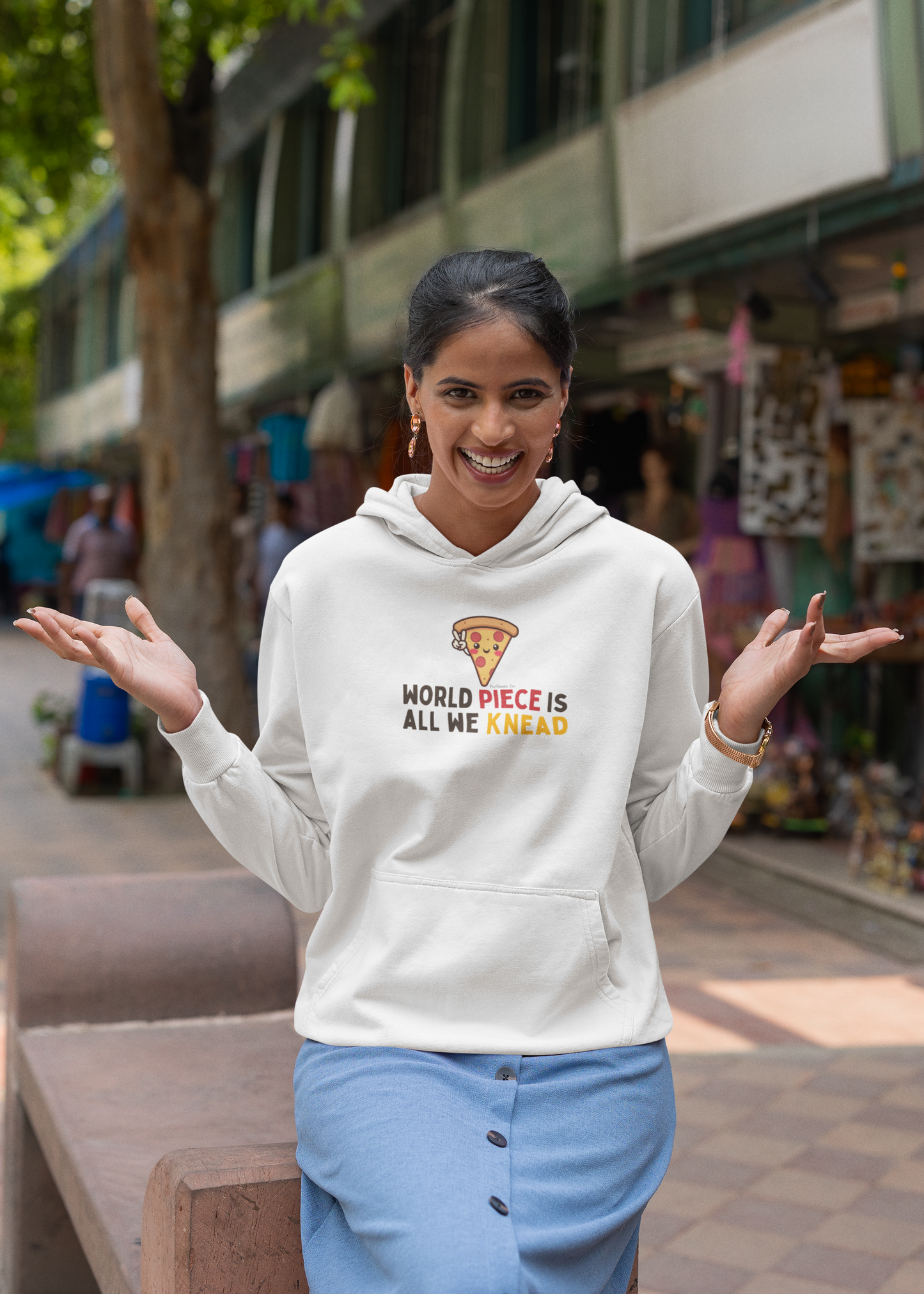 World Piece is All We Knead Unisex Hoodie