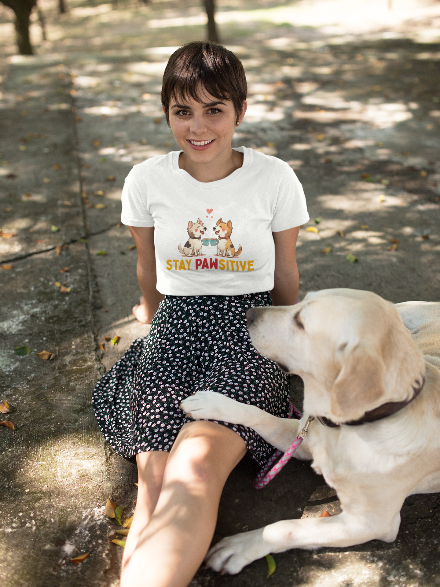 Stay Pawsitive T-Shirt