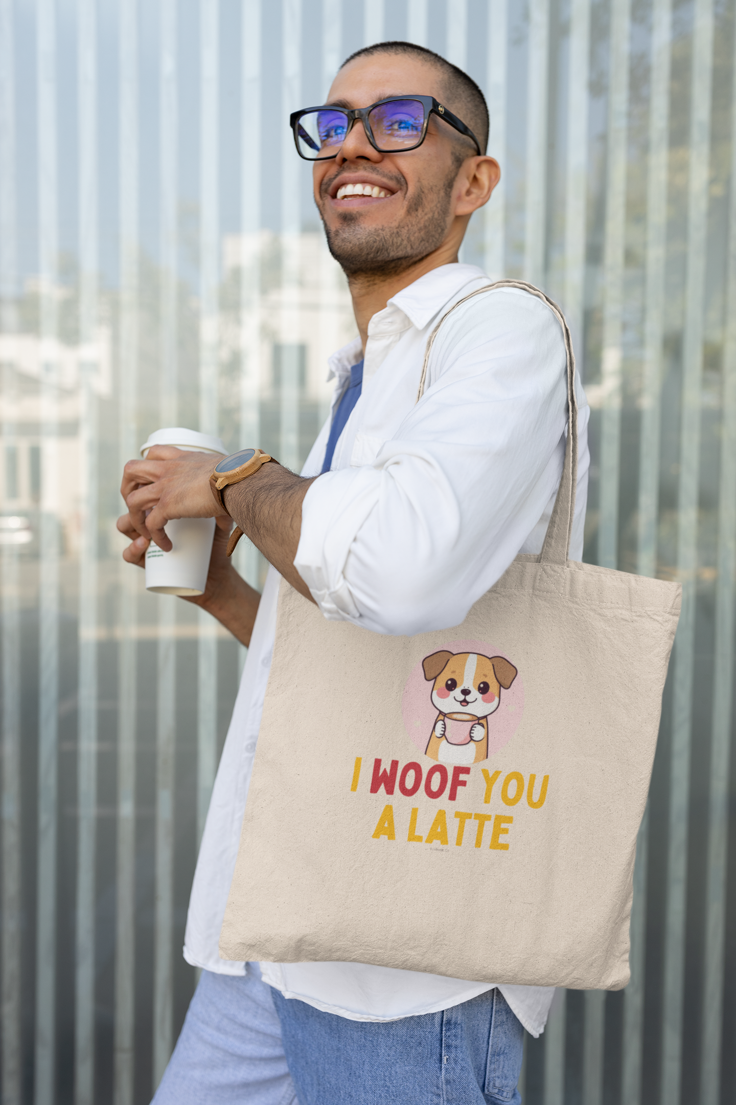 I Woof You a Latte Tote Bag
