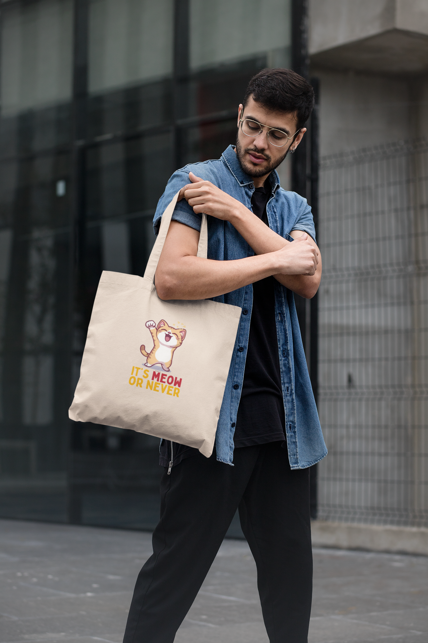 It's Meow or Never Tote Bag
