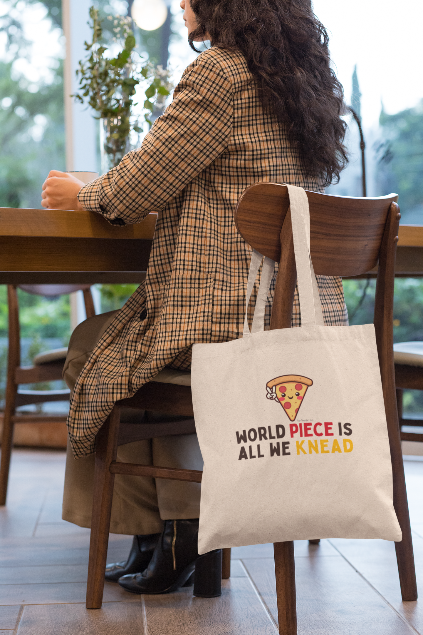 World Piece is All We Knead Canvas Tote Bag